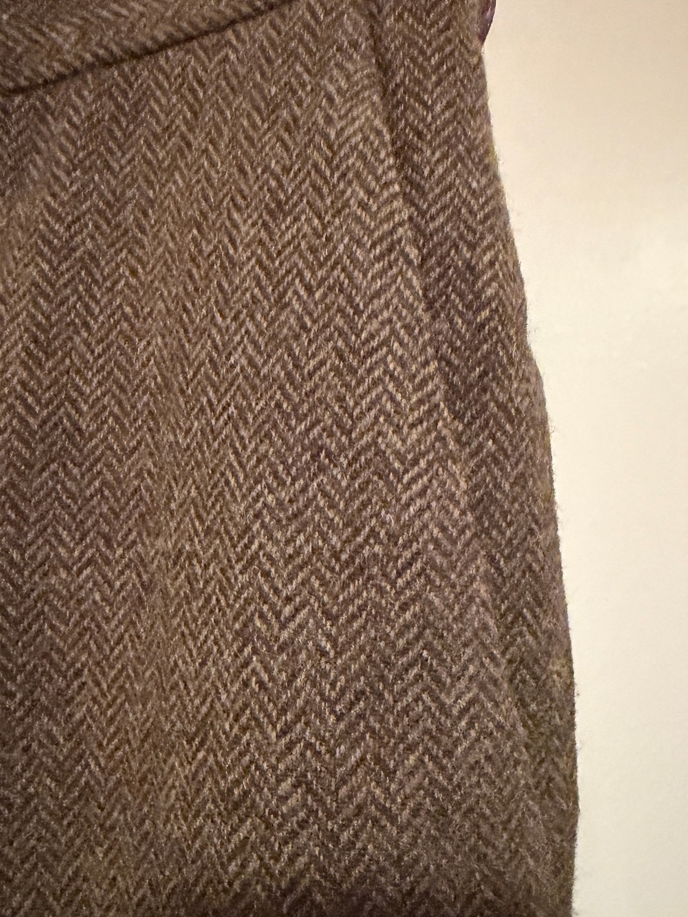 Women’s Ralph Lauren Brown Herringbone Dress Pants - Picture 3 of 8